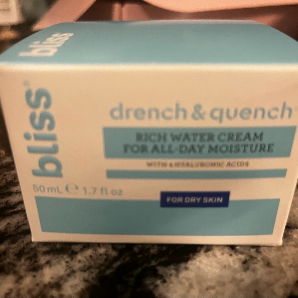 Bliss drench & quench all day moisturizer, NIB.